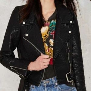 Nasty gal Atomic Vegan Leather Jacke